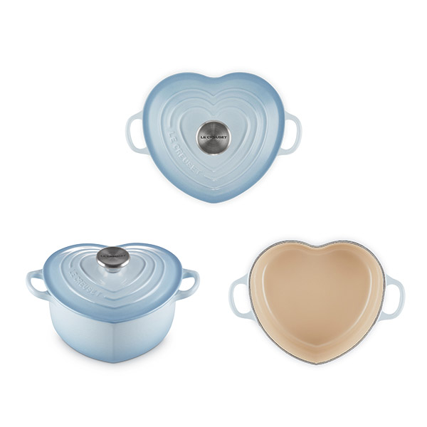 LE CREUSET ル・クルーゼ ココット・ダムール ループ （シルバーツマミ）（ガス火・IH対応）ルクルーゼ 両手鍋 ハート形 鋳物ホーロー鍋 ケーキ型_4