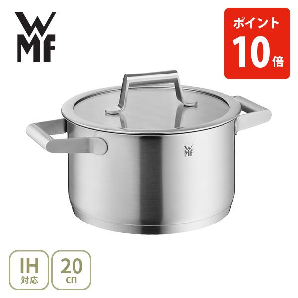 WMF ヴェーエムエフ コンフォートライン ハイキャセロール 20cm W0729206040（ガス火・IH対応）両手鍋 ガラス蓋 8,554円