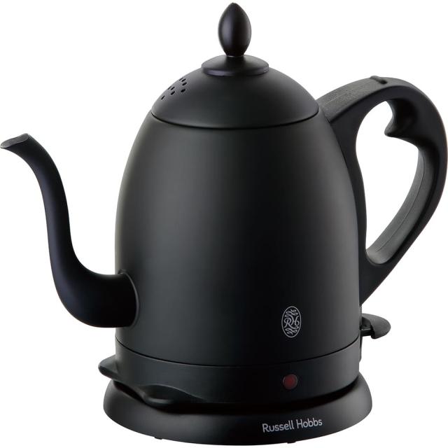 Russell Hobbs ラッセルホブス カフェケトル 0.8L マットブラック 7408JP-88 送料無料 電気ケトル 0.8L 800ml コードレス 瞬間 スピード コーヒー ドリップ_1