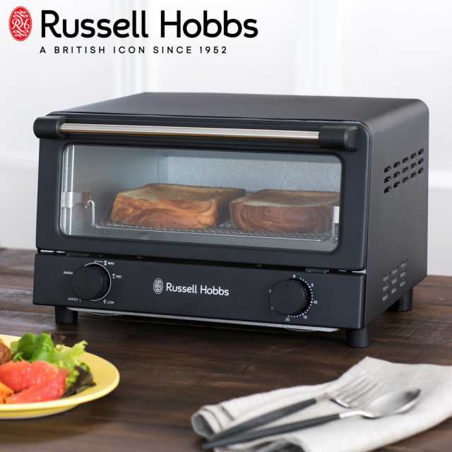 Russell Hobbs ラッセルホブス オーブントースター マットブラック 7740JP-BK 送料無料 オーブントースター トースター 4枚焼き オーブン