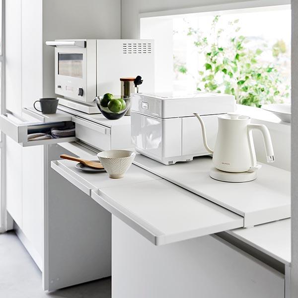 tower キッチン家電下引き出し&スライドテーブル ワイド幅80cm 1698 tower キッチン家電下引き出し&スライドテーブル ワイド幅80cm 1698