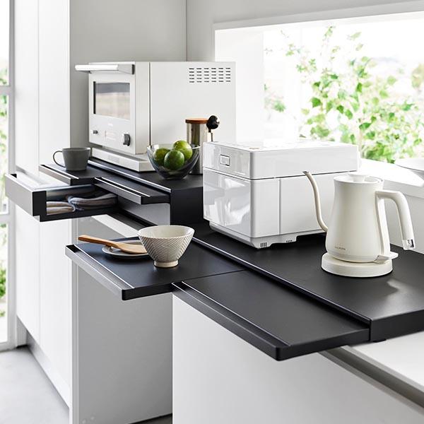 tower キッチン家電下引き出し&スライドテーブル ワイド幅80cm 1698 tower キッチン家電下引き出し&スライドテーブル ワイド幅80cm 1698