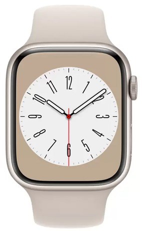 Apple Watch Series 8 GPSモデル 45mm スターライトアルミニウムケース