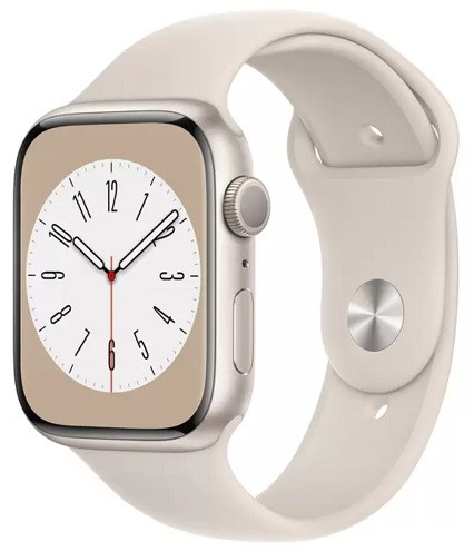 Apple Watch Series 8 GPSモデル 45mm スターライトアルミニウムケース