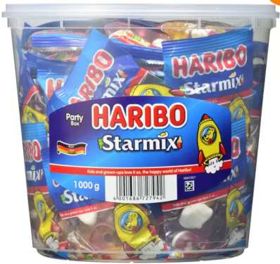 ハリボー スターミックス ドラム 1000g HARIBO Star Mix Drum 個装