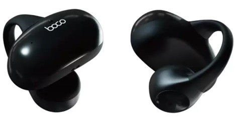 完全ワイヤレス骨伝導イヤホン BOCO PEACE SS-1 EARPHONE ブラック BLACK Bluetooth 5.2搭載 快適なつけ心地 スタイリッシュ 充電速度 