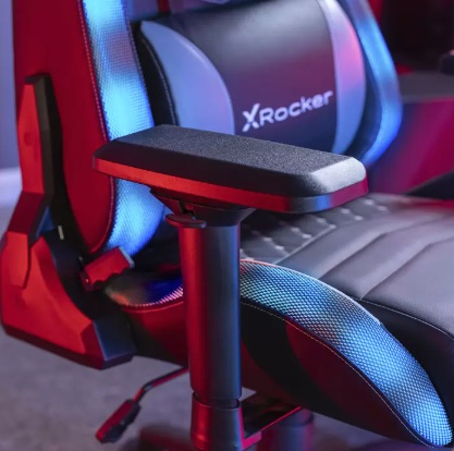 X Rocker オバール RGB オフィスゲーミングチェア 快適設計 LED ヘッドレスト ランバーサポート付 調整 リクライニング Office Gaming Chair_1