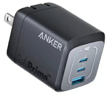 【ブラック】Anker Prime 急速充電器 3ポート 最大出力67W Black A2669N11 持ち運び コンパクト MacBook Air iPhone 15 AirPods 安全性