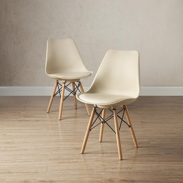 Bayside Furnishings アクセントチェア 2脚セット ベージュ Bayside Furnishings Accent Chair 2PK