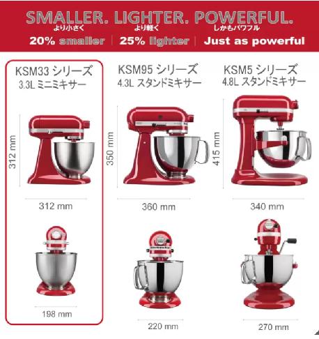 キッチンエイド アルチザン ミニ スタンドミキサー 3.3L マットブラック KitchenAid Artisan Mini Stand Mixer 3.3L Matte Black ミキサー 調理器具 料理 電動ミキサー 世界シェアNo.1ブランド 速度調節 ケーキ ホイップ クリーム メレンゲ パン 生地 うどん ビスケット マッ