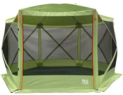 ティンバーリッジ ６ハブ スクリーンハウス アウトドア キャンプ 登山 川遊び バーベキュー ピクニック 耐水性 耐久性 快適 換気 風通し 簡単 広い 日差し除け 虫寄せ付けない コンパクト 持ち運び