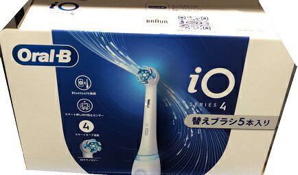 【替え5本付】BRAUN ORALB オーラルB 電動歯ブラシ IO4 替えブラシ/充電器付  歯垢除去力99.7% Bluetooth ioテクノロジー  虫歯予防 はぶらし