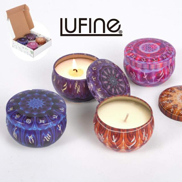 アロマキャンドル ギフト 4種セット 缶入り ロウソク キャンドル 香り