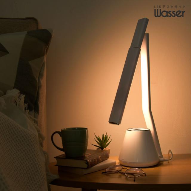高機能！配光LED デスクライト　ランプ　Wasser LED デスクライト wasser light90 wasser90クランプ式LEDライト 1個 大河商事 通販