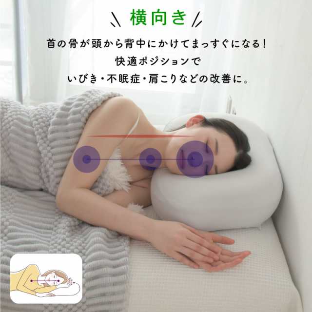 低反発枕 睡眠の質向上 いびき改善 肩こり改善 - 枕