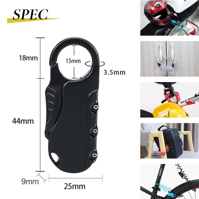 最大51％オフ！ 自転車 鍵 ワイヤーロック ダイヤル 伸びる ワイヤー シルバー YM-008