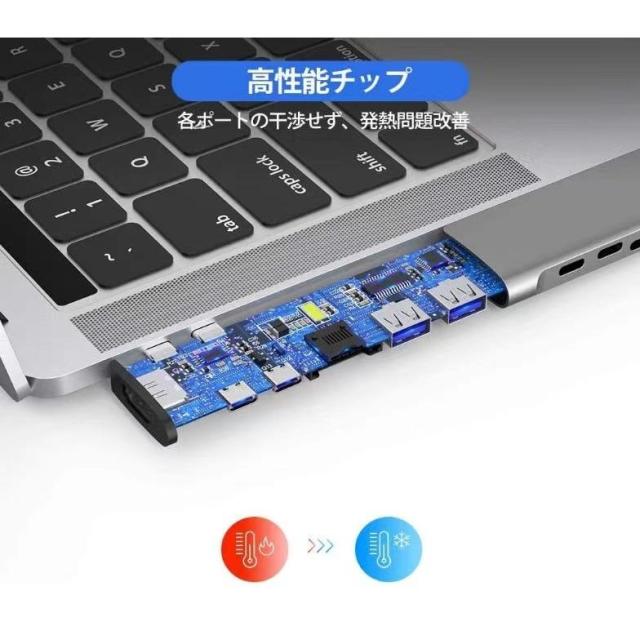 送料無料】MacBook Air ハブ macbook ハブ mac ハブ 7in2