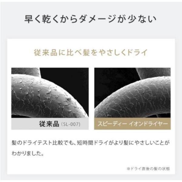 【限定色】SALONIA サロニア スピーディーイオンドライヤー  大風量 速乾 軽量 マイナスイオン 折り畳み式 ヘアドライヤーユニバースローズ 冷温3段階調整の通販は