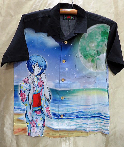エヴァンゲリオン×錦 アロハシャツ Lサイズ【新品】 エヴァンゲリオン[Evangelion] × 錦コラボ 荒波初号機アロハ