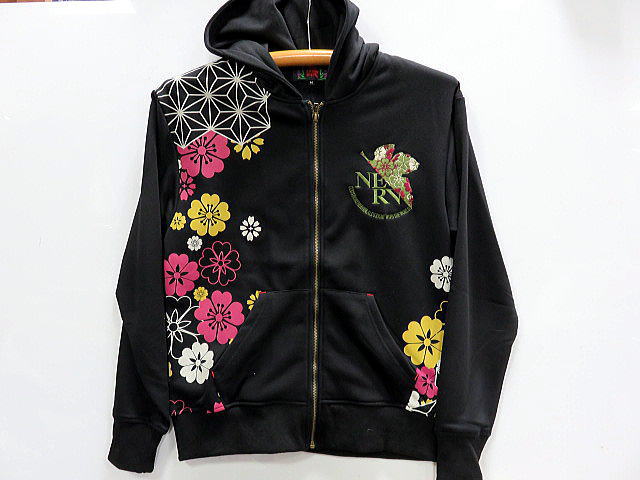 エヴァンゲリオン×錦　華小紋　綾波レイ　パーカー EVANGELION × NISHIKI_2
