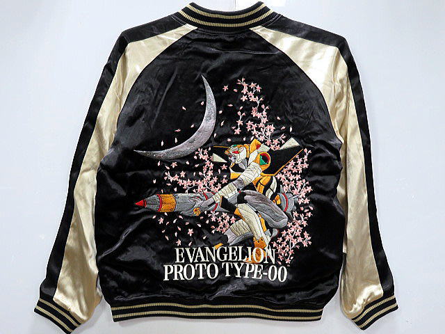 エヴァンゲリオン Ｘ 錦コラボ　零号機×綾波　総刺繍リバーシブルスカジャン 綾波レイ×零号機　EVANGELION X NISHIKI