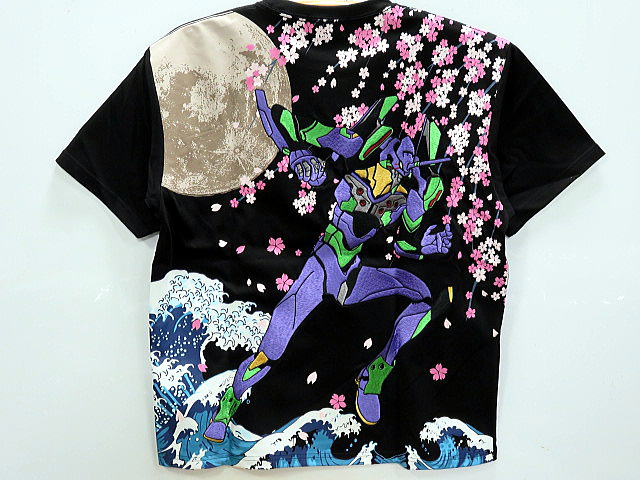 エヴァンゲリヲンＸ錦コラボ 半袖Ｔシャツ　荒波桜初号機　　EVA×NISHIKI