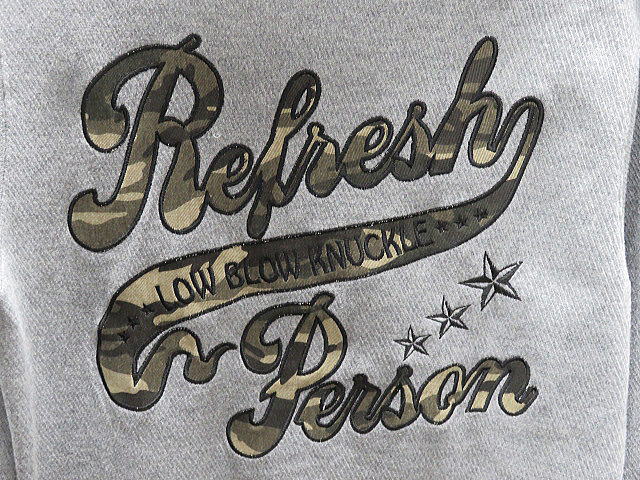 ローブローナックル ジャガードインレイパーカー 迷彩ロゴ刺繍 LOW