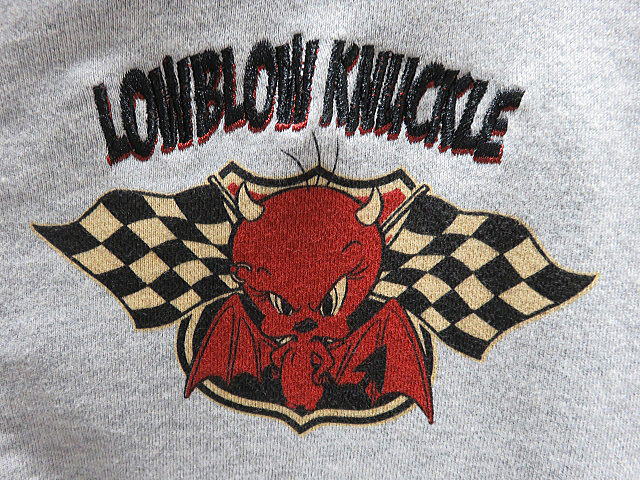 ローブローナックル LOONEYTUNESコラボ パーカー　CUSTOMGARAGE TWEETY LOW BLOW KNUCKLE