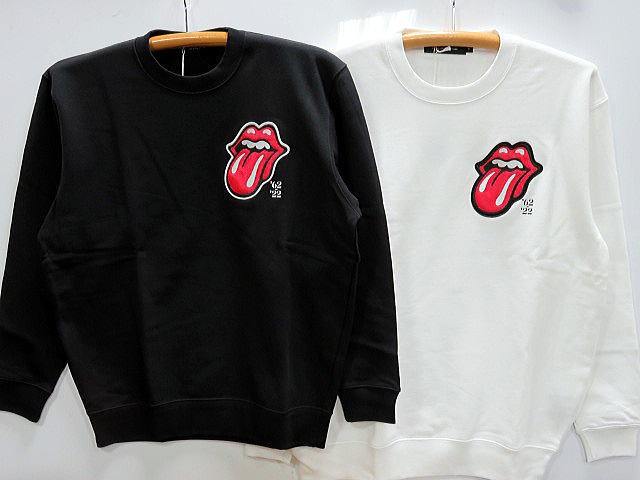 ROLLING STONES X JACKROSE　ワンポイント刺繍トレーナー