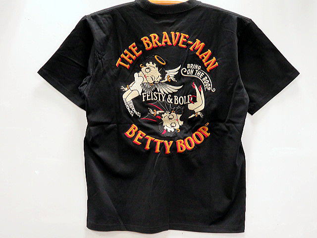 Betty Boop X THE BRAVE MAN　半袖Tシャツ　ベティ