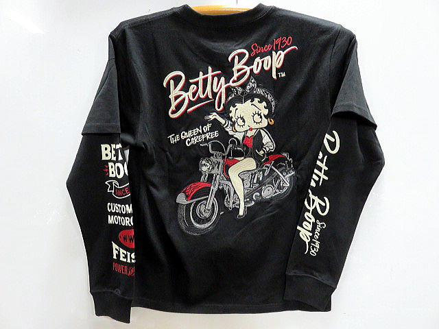 Betty Boop X THE BRAVE MAN　長袖Tシャツ　ベティ