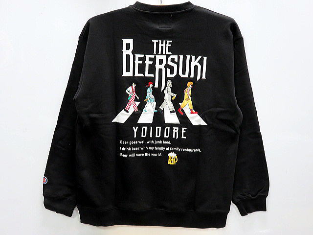 YOIDORE　JAPAN   BEER SUKI  クルーネックスエット