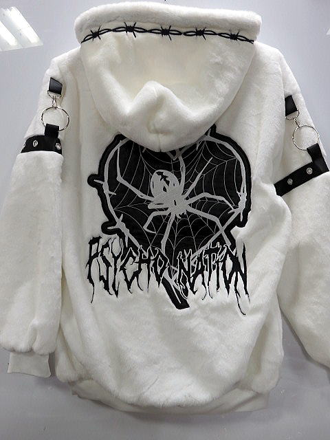 PSYCHO NATION  スパイダー フェイクファーブルゾン　サイコネーション
