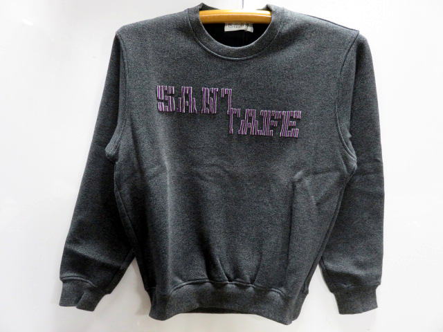 サンタフェ  アントウィッシュ丸首ロゴアップリケスウェットトレーナー santafe