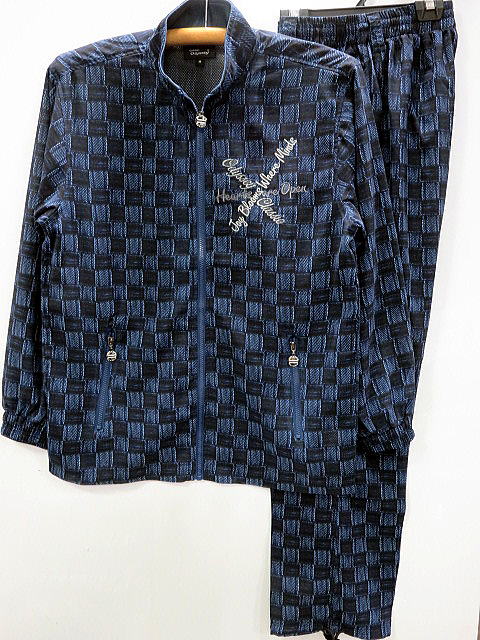 Eddie Odyssey   シュボン素材プリント上下セットアップ