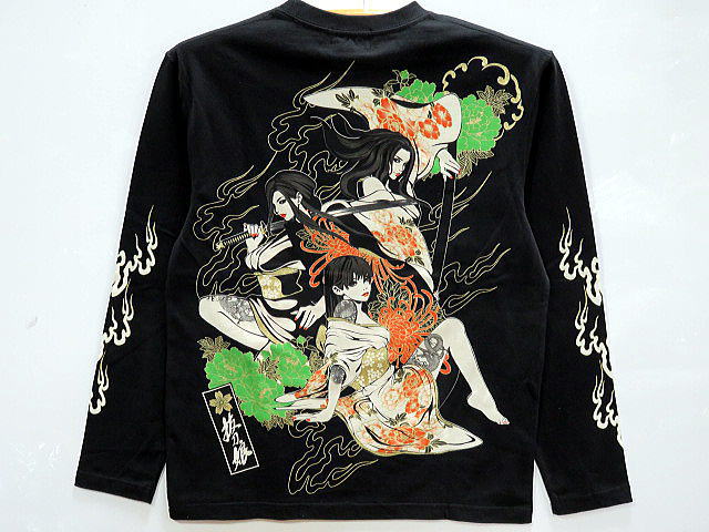 抜刀娘　長袖Tシャツ 　豪火三人娘　絡繰魂