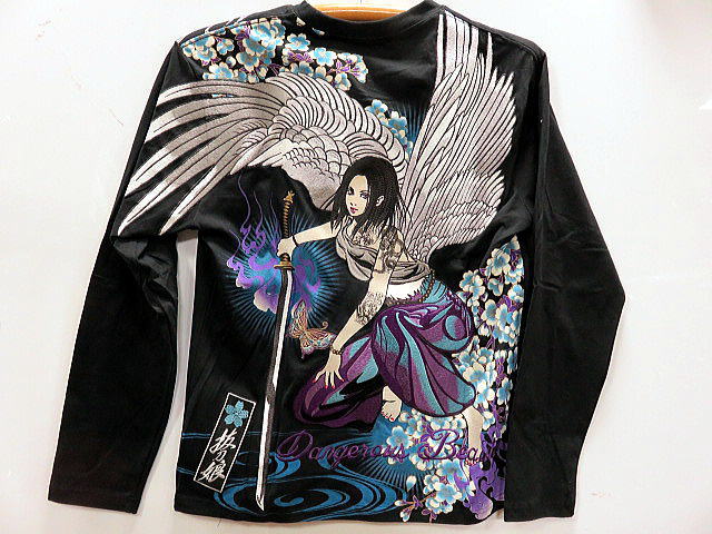 抜刀娘  長袖Tシャツ 凛・エンジェル　絡繰魂