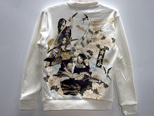 抜刀娘　結愛&穂乃花 闇討ちトレーナー　絡繰魂 和柄トレーナー