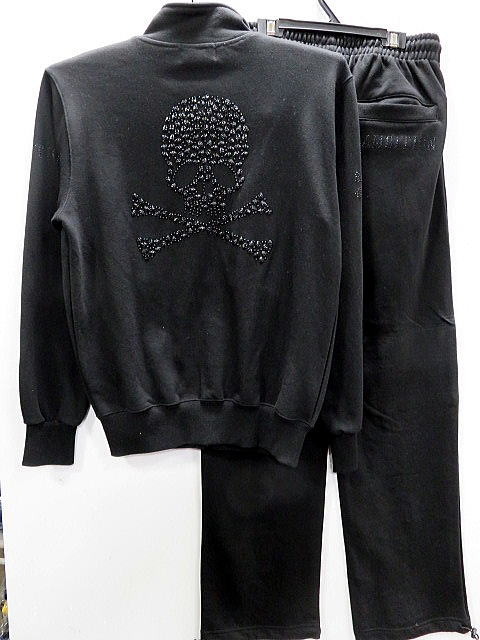 BE AMBITION　スエット上下セット　スカルストーン刺繍　ビーアンビション