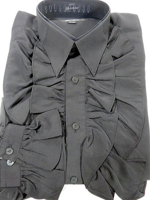 ドレスシャツ フリル 日本製フリルシャツ