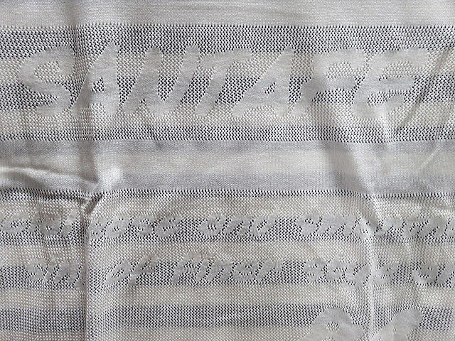 サンタフェ -santafe-　メッシュロゴVネック サマーセーター