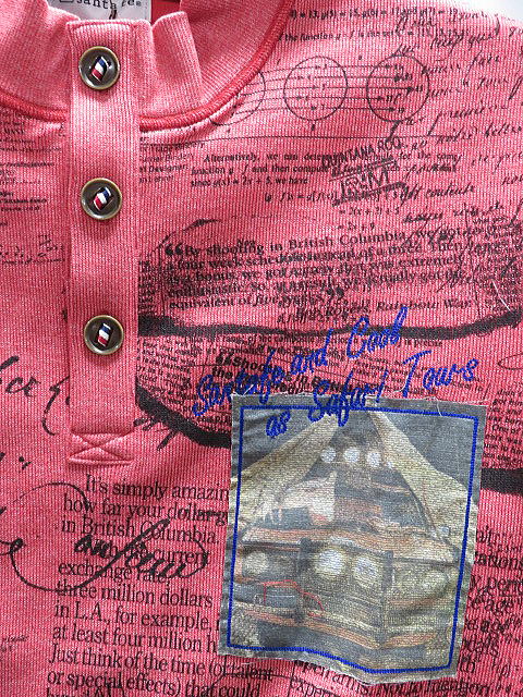 サンタフェ -santafe-　長袖　シャツ　スタンド　ヘンリーネック