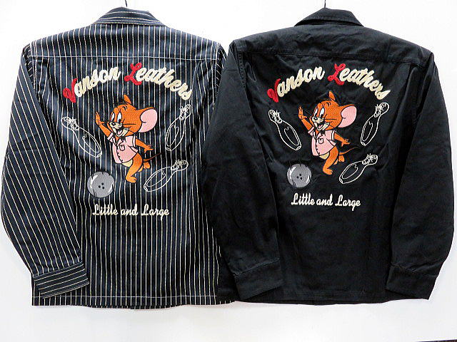 Tom＆Jerry X VANSON ツイルシャツ　VANSON