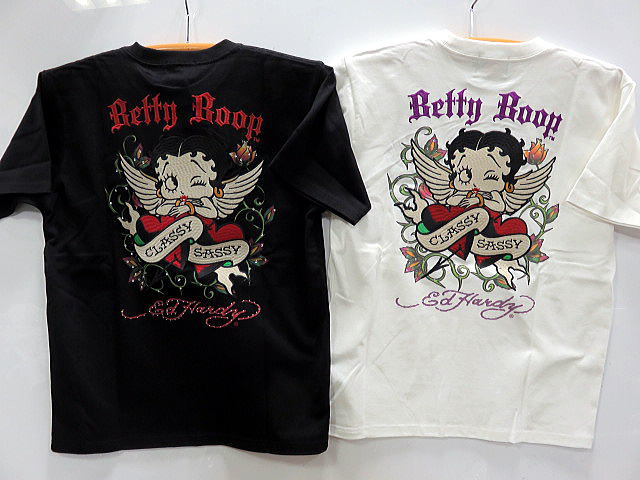 BETTY BOOP X Ed Hardy　半袖Tシャツ　エド・ハーディー edhardy ベティ
