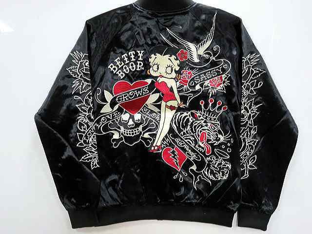 Ed Hardy × Betty Boop　リバーシブルスカジャン　エド ハーディー×ベティ