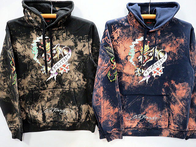 Ed Hardy　裏毛プルオーバーパーカー　エド ハーディー