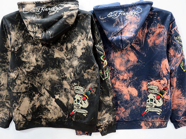 Ed Hardy　裏毛プルオーバーパーカー　エド ハーディー_3