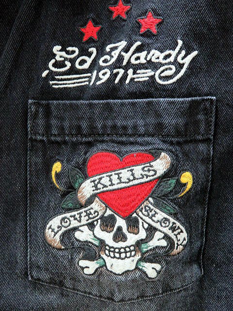 Ed Hardy　半袖デニムシャツ　エド・ハーディー edhardy_5