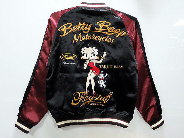 リクエスト分(^^) BETTY BOOP X Flag Staff ベティ リバーシブルスカジャン