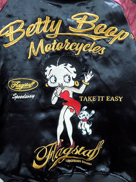 BETTY BOOP X Flag Staff ベティ リバーシブルスカジャン フラッグ 